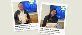 Docentes reconocidos y premiados por la bibioteca. Excelencia docente