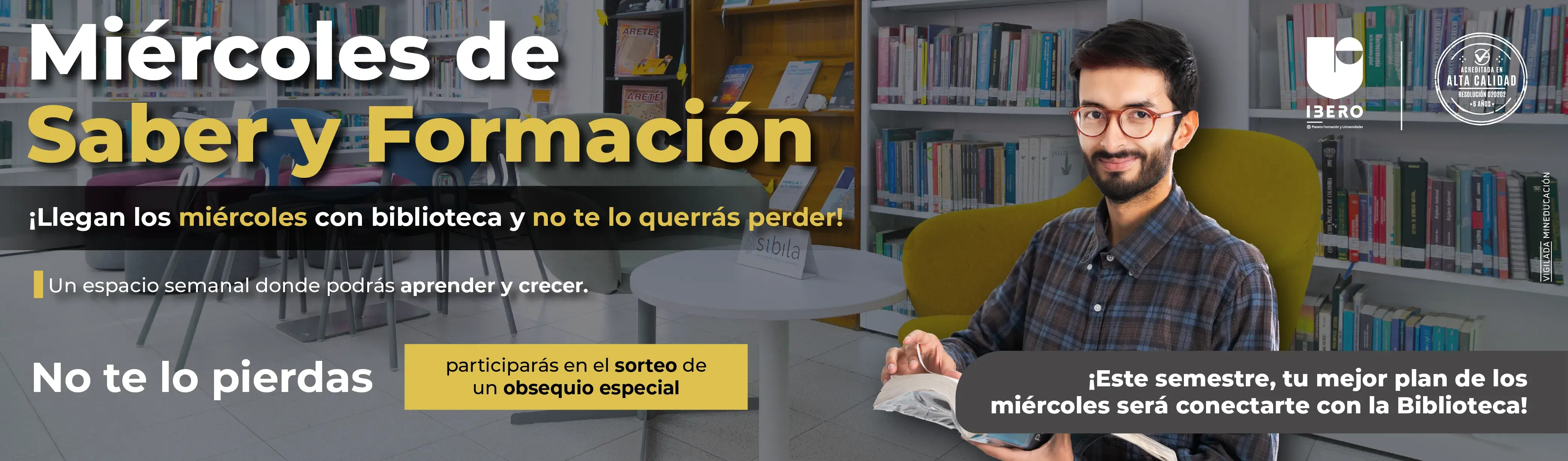 Cada miércoles biblioteca tendrá un espacio de formación