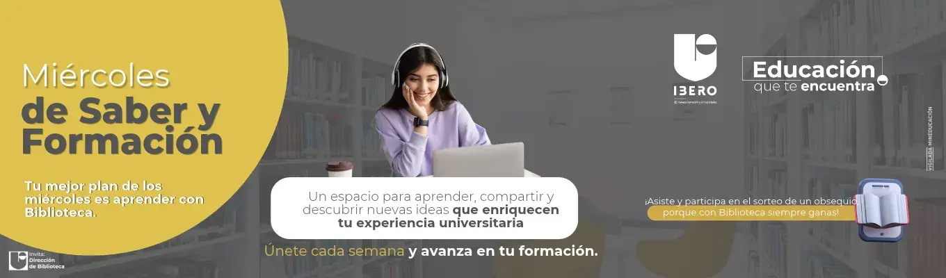 Miércoles de saber y formación, conéctate a partir del 2 de septiembre a las 4:00 pm